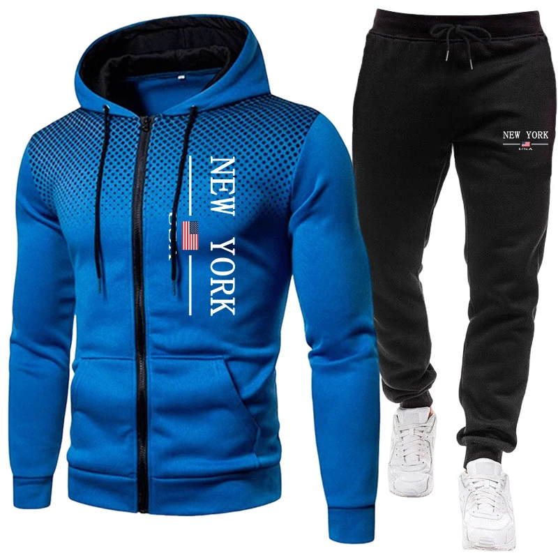 Quality Winter Clothing Jacket - Jaket Pria Tracksuit Kasual Berkerah Hoodie
