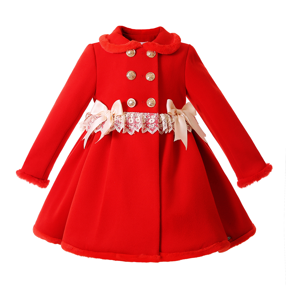 Winter Clothing Toddler - Jaket Mantel Musim Dingin Natal Merah