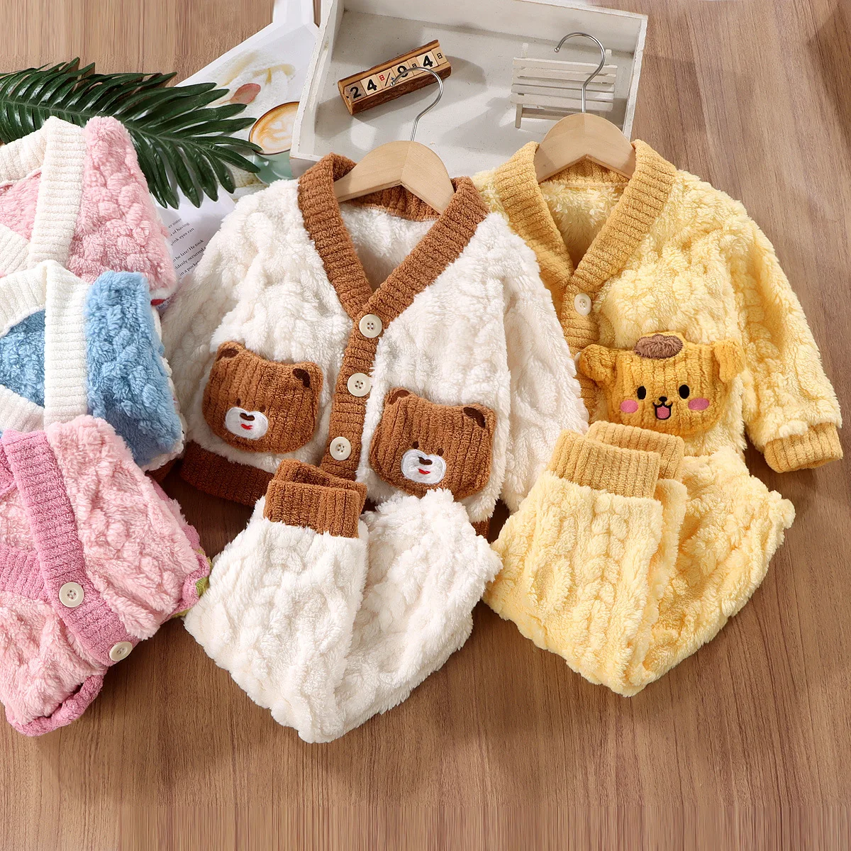 Winter Clothing Baby Boy - Piyama hangat tebal anak-anak musim gugur