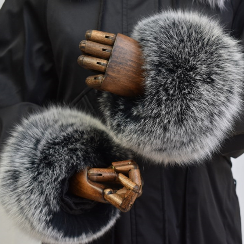 Winter Clothing Ideas - Manset bulu rubah untuk wanita seluruh