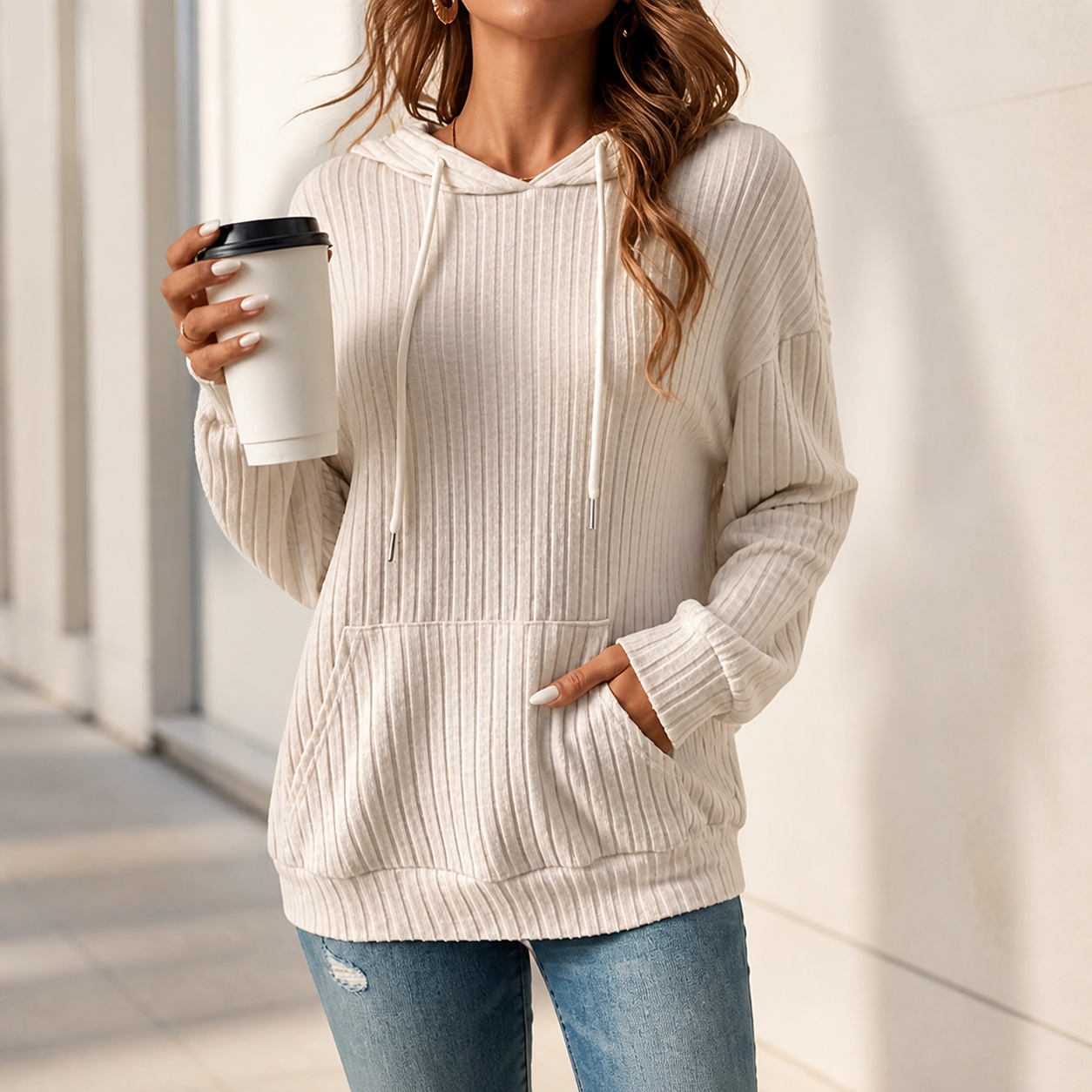 Winter Clothing Types - Sweater Hoodie Wanita Pakaian Musim Dingin