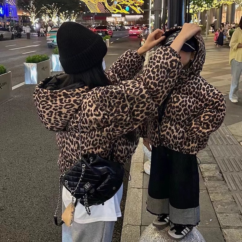 Winter Clothing Baby Boy - Jaket Katun Motif Leopard Dua Sisi