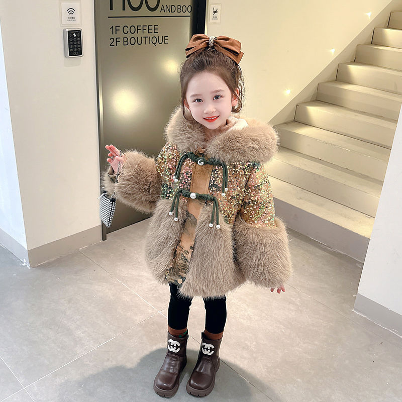 Winter Clothing Toddler - Jaket musim dingin katun anak perempuan,