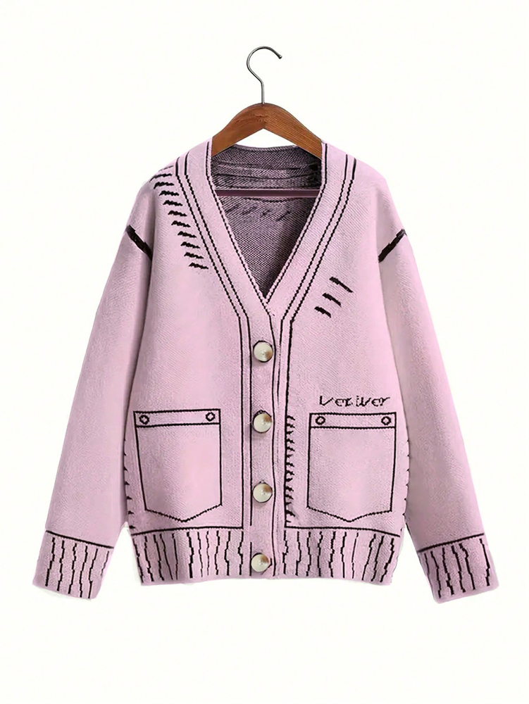 Winter Clothing Ideas - Kardigan Berkancing Wanita Ukuran Plus Mantel