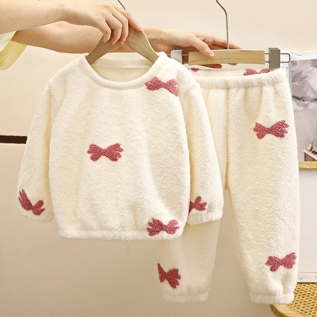 Winter Clothing Baby Boy - Piyama bulu domba hangat tebal musim