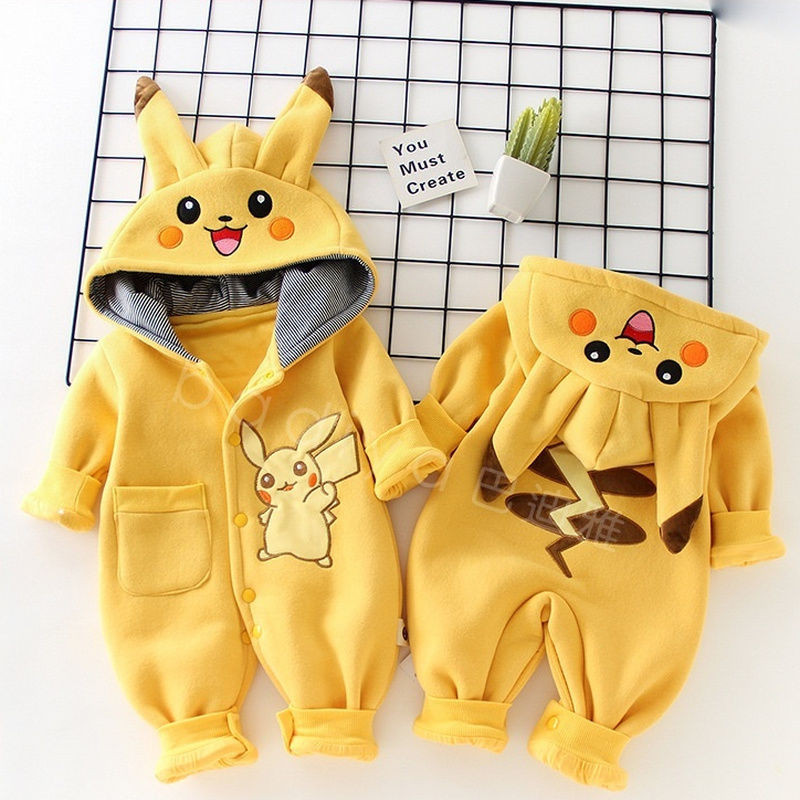 Winter Clothing For Kids - Piyama Bayi Monster Saku Kartun Pakaian