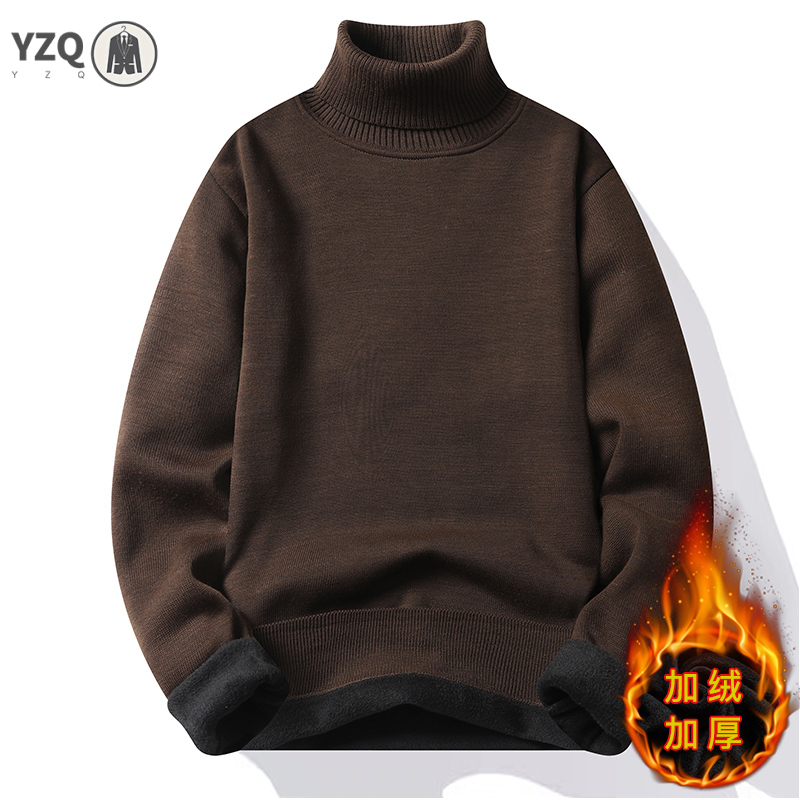 Winter Clothing Trends - Pakaian Olahraga Pria Anti-pilling Sweter Turtleneck