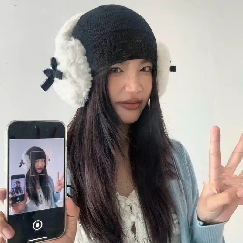 Winter Clothing Earmuffs - Penutup Telinga Simpul Pita Trendi Penutup
