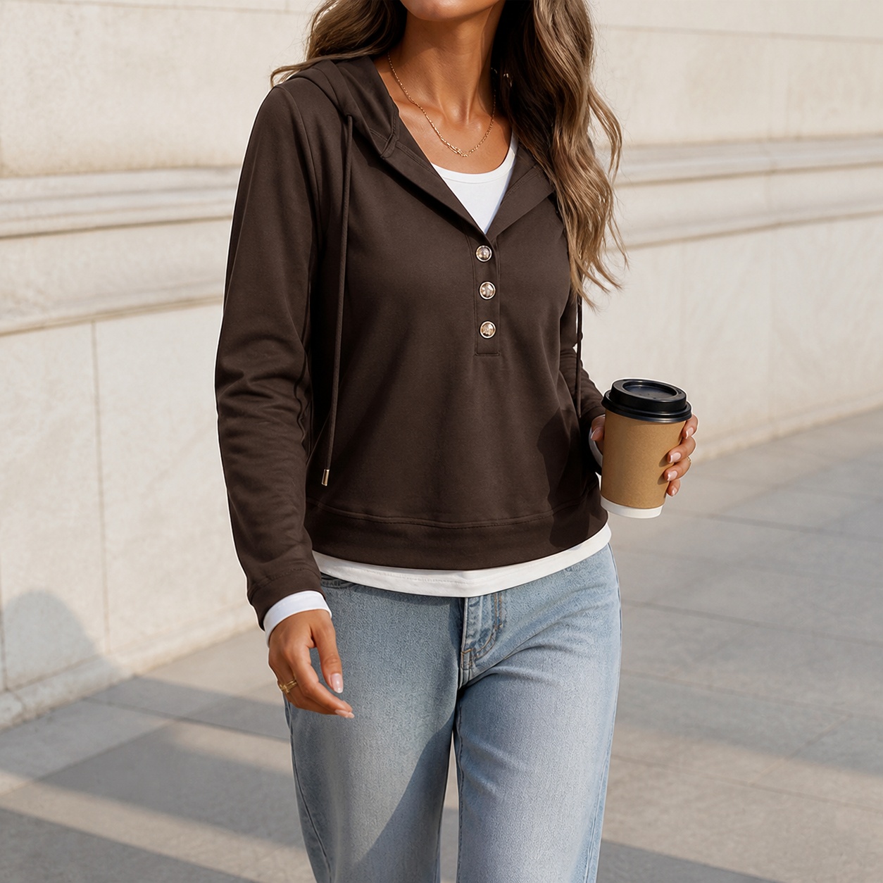 Winter Clothing Types - Pakaian Musim Dingin Wanita, Hoodie Katun