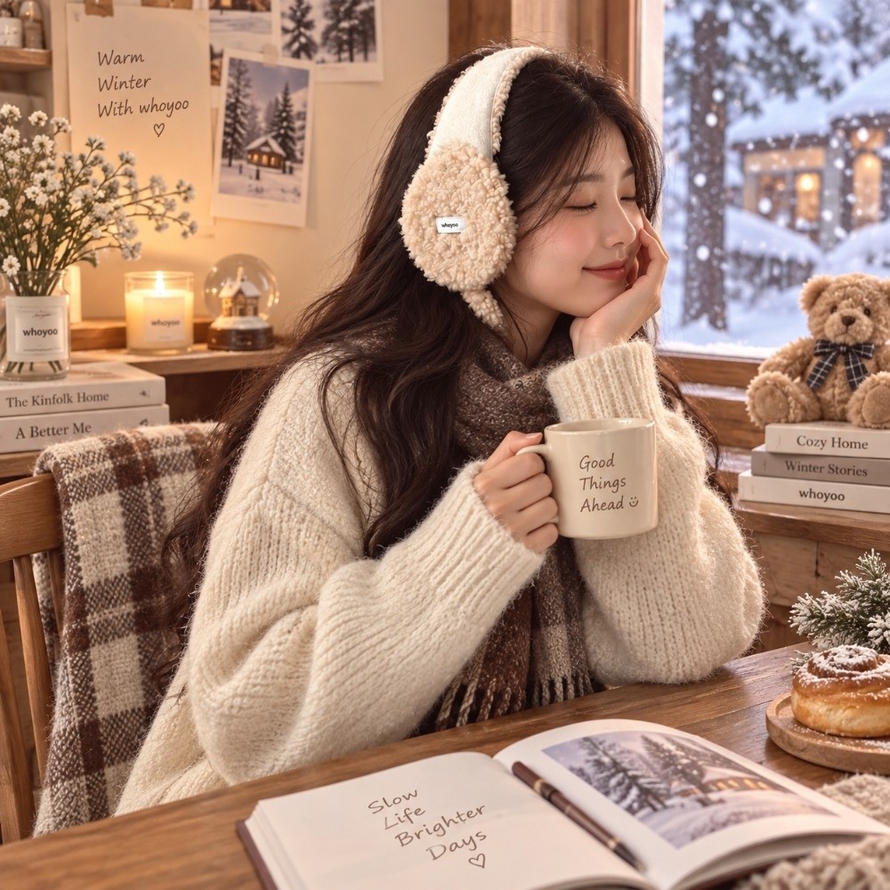 Penutup telinga berbulu imitas - Ear Muff Foldable ulasan dan harga