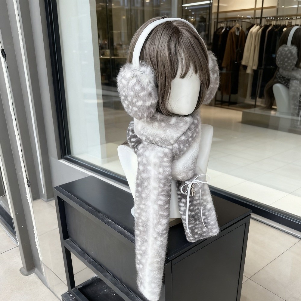 Syal Motif Rusa Lucu, Penutup  - Ear Muff Foldable ulasan dan harga