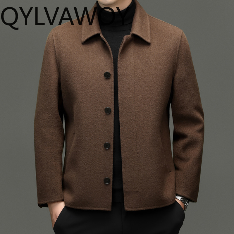 QYLVAWOY Mantel Wol 100% Berku - Quality Winter Clothing Jacket ulasan dan harga