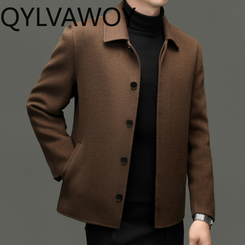 QYLVAWOY Mantel Wol 100% Berku - Quality Winter Clothing Jacket ulasan dan harga