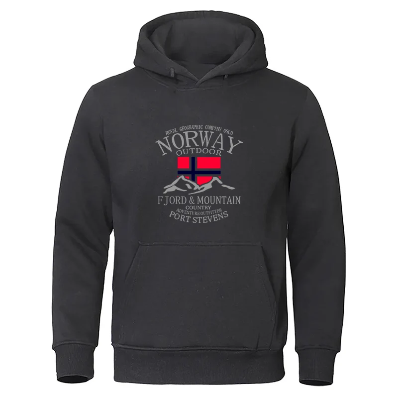 Hoodie Gunung Fjord Norwegia u - Winter Clothing Norway ulasan dan harga