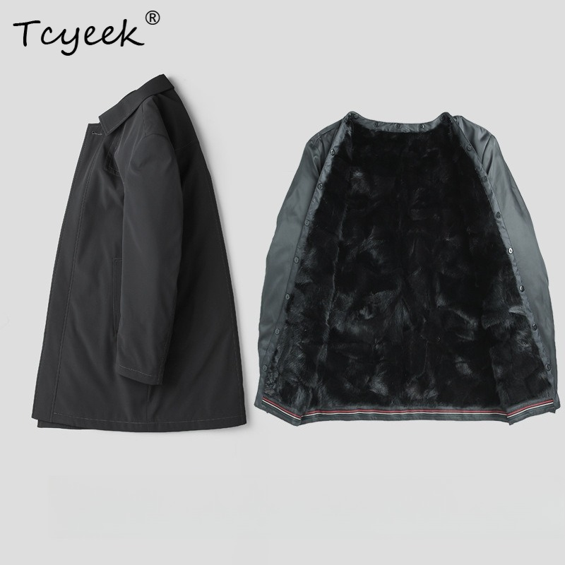 Tcyeek Mantel Bulu Mink Alami  - Quality Winter Clothing Jacket ulasan dan harga