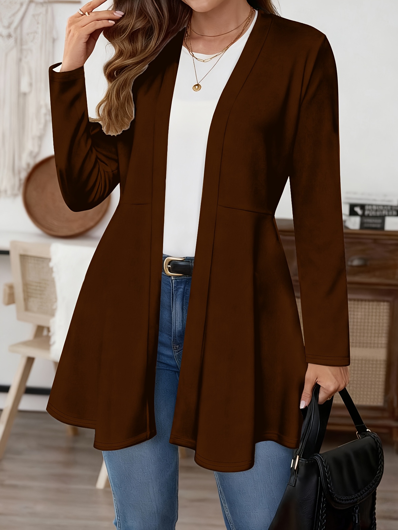 Kardigan wanita ukuran besar d - Winter Clothing Ideas ulasan dan harga