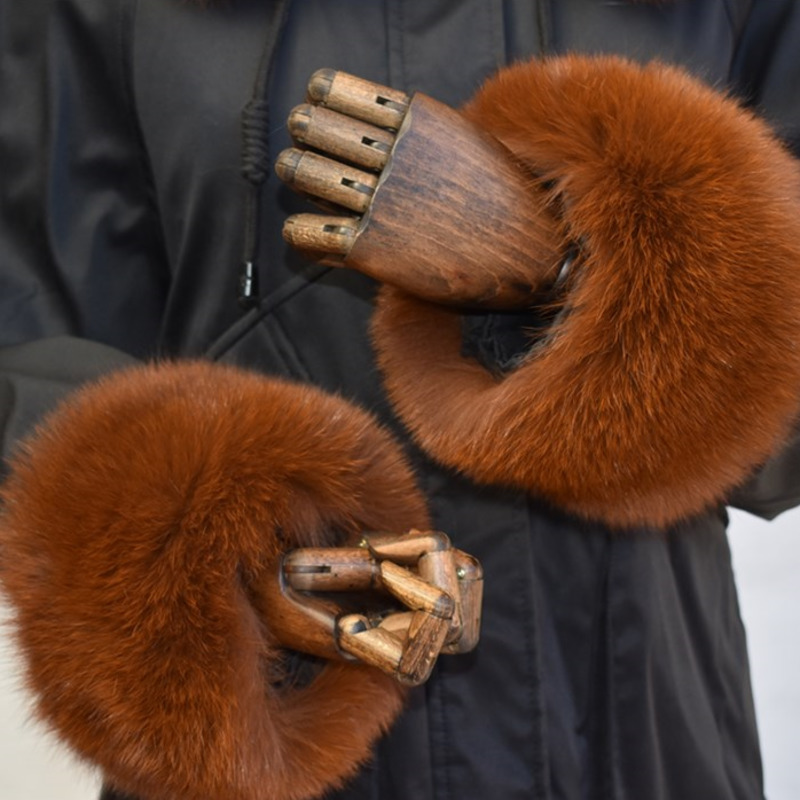 Manset bulu rubah untuk wanita - Winter Clothing Ideas ulasan dan harga