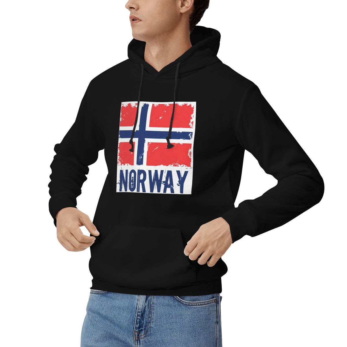 Jaket Hoodie dengan Motif Bend - Winter Clothing Norway ulasan dan harga