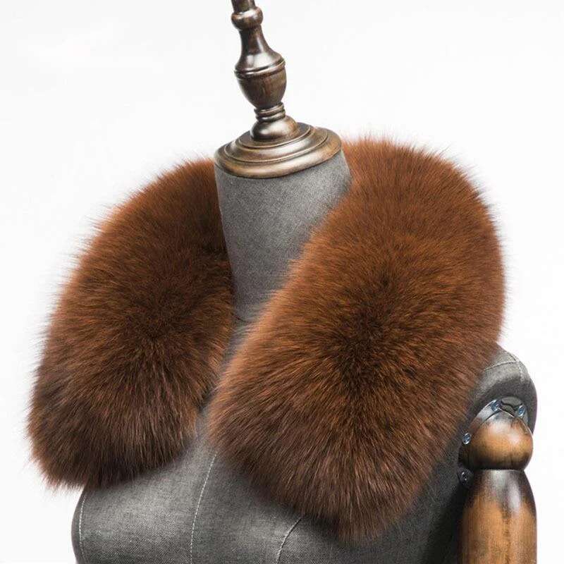 Syal Bulu Rubah Alami Musim Di - Winter Clothing Ideas ulasan dan harga