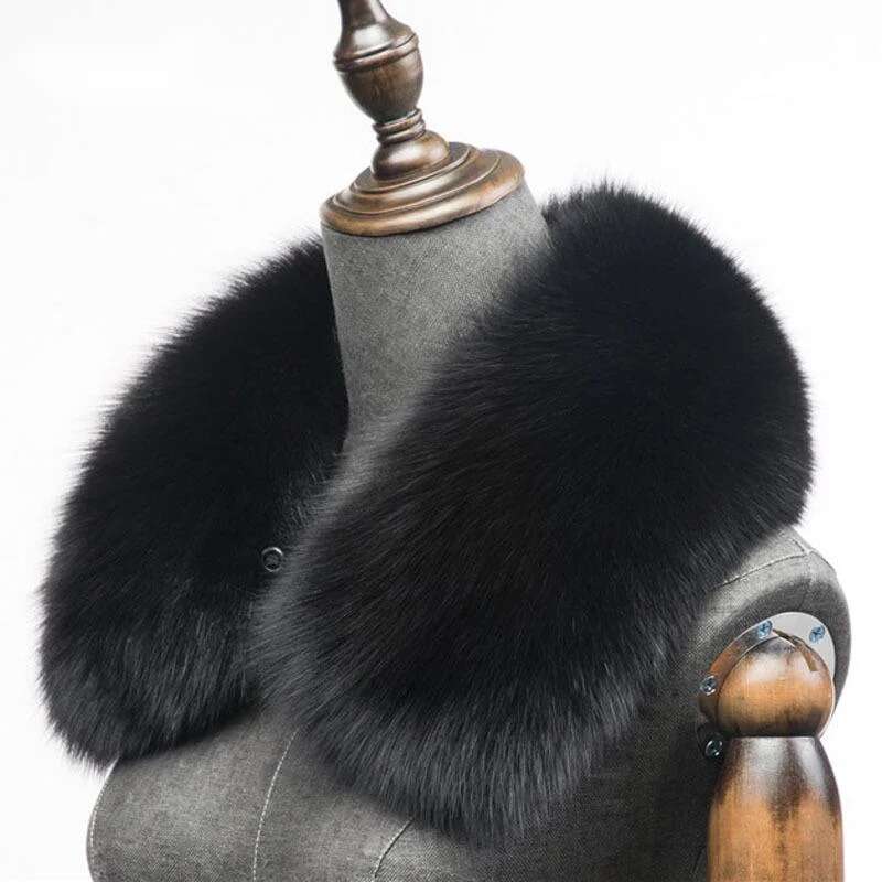 Syal Bulu Rubah Alami Musim Di - Winter Clothing Ideas ulasan dan harga