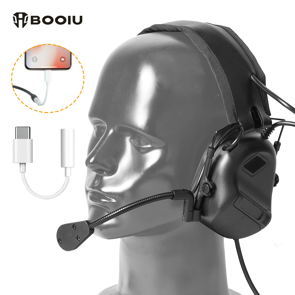 BOOIU Headset Menembak Elektro - Ear Muff Foldable ulasan dan harga