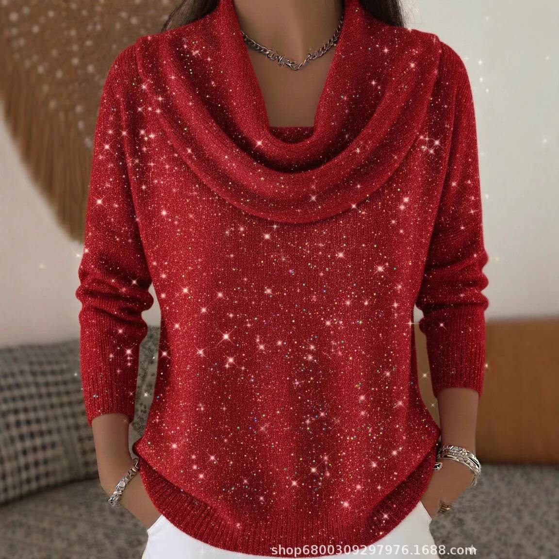 Sweater Rajut Payet Fashion un - Winter Clothing Taiwan ulasan dan harga