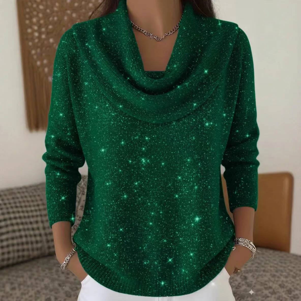Sweater Rajut Payet Fashion un - Winter Clothing Taiwan ulasan dan harga