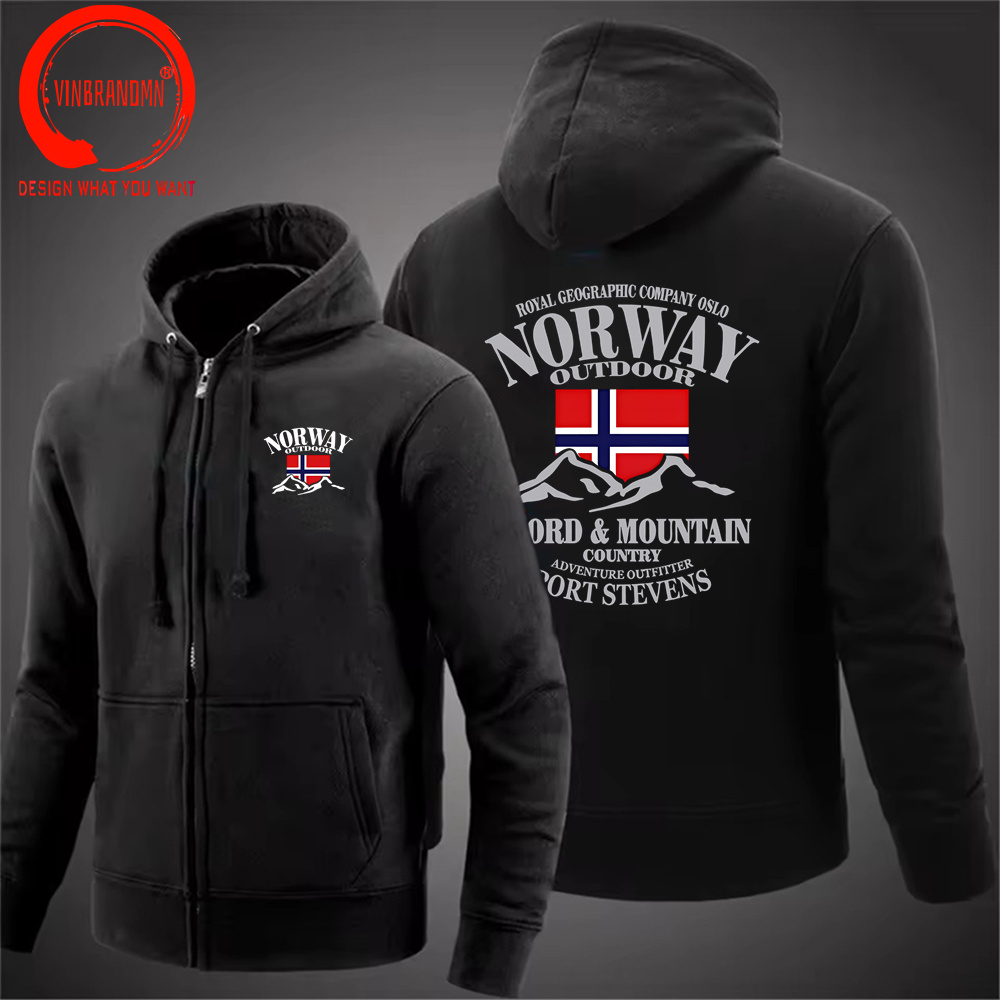 Hoodie Norwegia Fjord Fashion  - Winter Clothing Norway ulasan dan harga