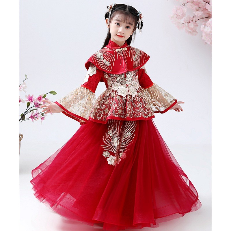 Kostum Hanfu Cheongsam Anak Pe - Winter Clothing For Kids ulasan dan harga