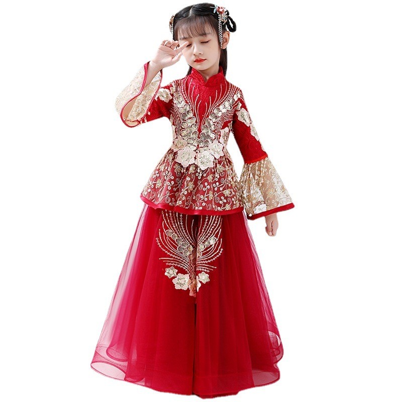 Kostum Hanfu Cheongsam Anak Pe - Winter Clothing For Kids ulasan dan harga