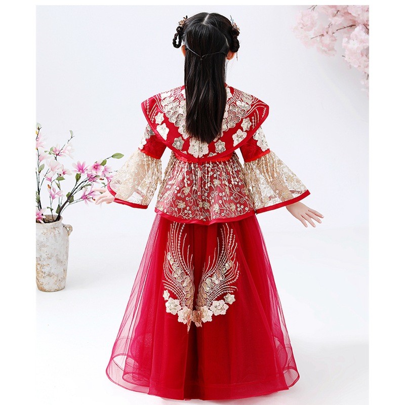 Kostum Hanfu Cheongsam Anak Pe - Winter Clothing For Kids ulasan dan harga
