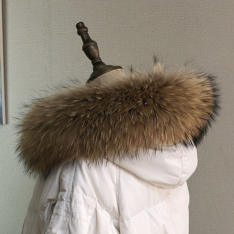 Kerah bulu asli untuk mantel p - Winter Clothing Ideas ulasan dan harga