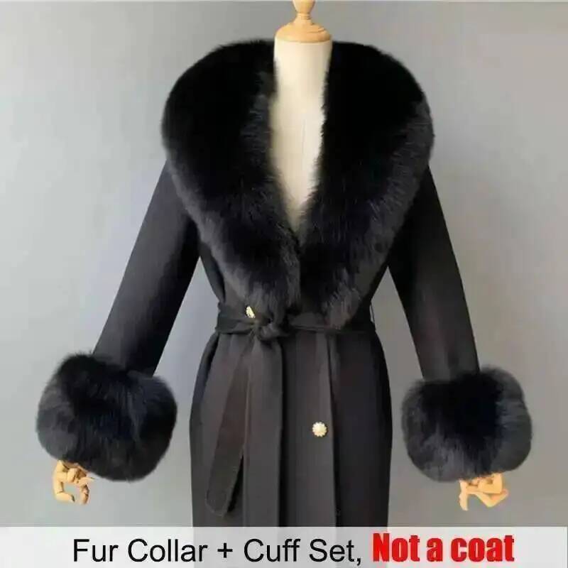 Kerah bulu asli dan Set manset - Winter Clothing Ideas ulasan dan harga