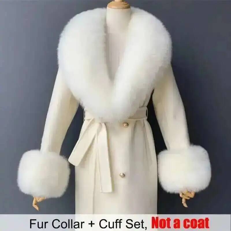 Kerah bulu asli dan Set manset - Winter Clothing Ideas ulasan dan harga