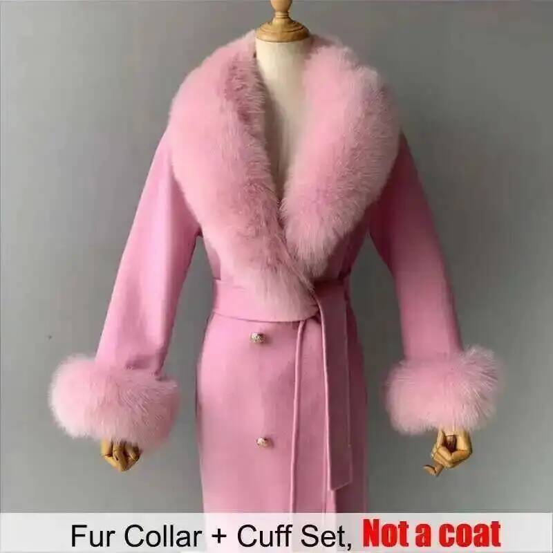 Kerah bulu asli dan Set manset - Winter Clothing Ideas ulasan dan harga