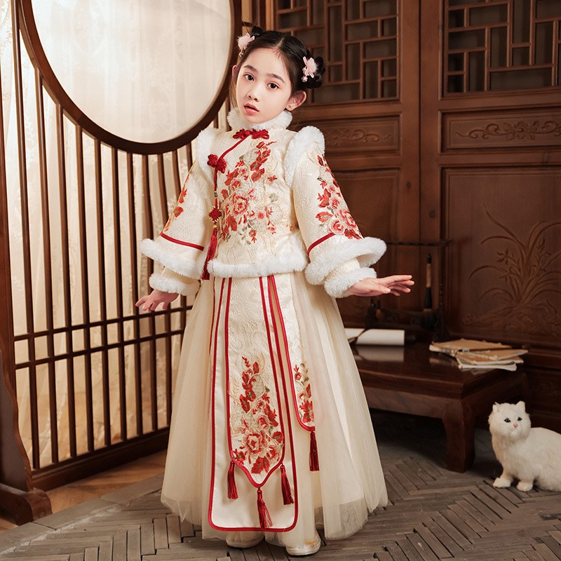 Gaun Tahun Baru Cina merah unt - Winter Clothing For Kids ulasan dan harga