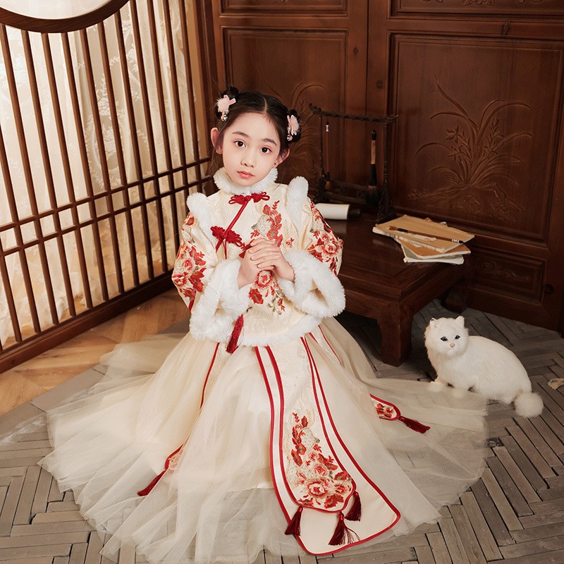 Gaun Tahun Baru Cina merah unt - Winter Clothing For Kids ulasan dan harga