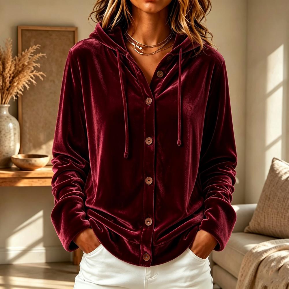 Jaket Hoodie Beludru dengan Ka - Winter Clothing Types ulasan dan harga