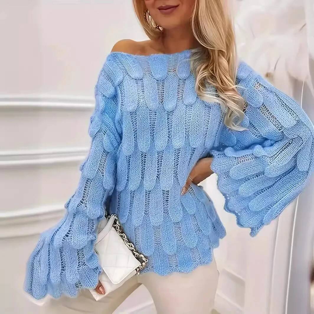 Sweter Rajut Berlubang Motif C - Winter Clothing Taiwan ulasan dan harga