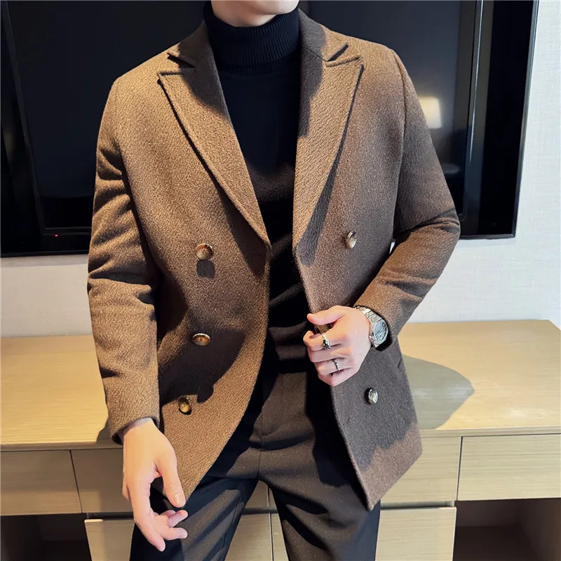 Mantel wol tebal untuk pria, m - Quality Winter Clothing Jacket ulasan dan harga